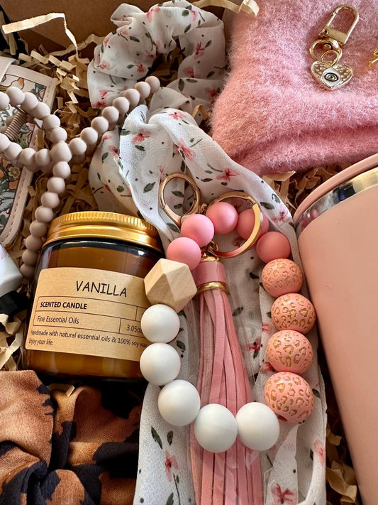 Luxury Gift Box for Women | Spa Self Care Set with Candle, Mug, Jewelry & Accessories | Birthday, Mom, Friend, Bridesmaid Gift
